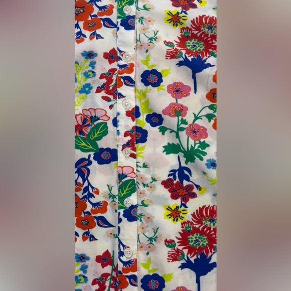 BODEN Alicia Floral Button-Front Sleeveless Top Multicolor US 6 - Picture 6 of 11